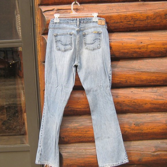Levi Strauss Signature Low Rise Bootcut Denim Jeans Size 10-12? - Picture 2 of 6